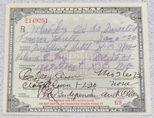 Vintage Original Prohibition Prescription Medicinal Liquor Alcohol Missouri 1930 picture