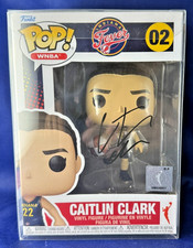 CAITLIN CLARK SIGNED FUNKO #2 FEVER Autograph w/ COA (GOLDEN) +  picture