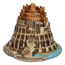 Old Testament Judeo Christian Abandoned Tower of Babel Archaeological Figurine picture