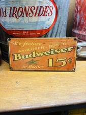Budweiser Porcelain Advertising Sign picture