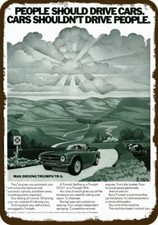 1970 TRIUMPH TR-6 Convertible Car Vintage-Look DECORATIVE REPLICA METAL SIGN picture