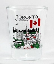 TORONTO ONTARIO CANADA GREAT CANADIAN CITIES COLLECTION SHOT GLASS SHOTGLASS picture