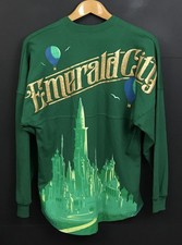 NEW Universal Studios Wicked Emerald City Spirit Jersey Green Shirt Adult XS picture