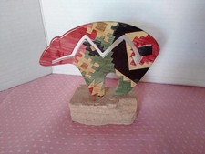Fetish Bear on Sandstone Lazart Laser cut Art 5x6