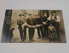 Rare 1909 Sharpsburg PA Mammoth Tusk RPPC Postcard Carnegie Museum Pittsburgh picture