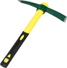 15 Inch Forged Adze Pick Weeding Mattock Hoe Pick Axe 1.4Lb Sandable Blade New picture