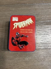 Spider-Man 5 Embossed Collector Cards In Tin 1996 picture