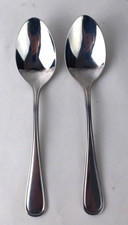 2 Oneida Stainless NEW RIM 18/10 Stainless Serving Spoons 8