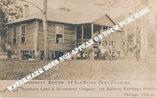 LaBelle Park FL Experiment Station AZO RPPC  postally unused c1918 picture