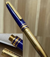[Exc++5 wz/Box] MONTBLANC Ramses II Lapis Lazuli Vermeil Twisted Ballpoint pen picture