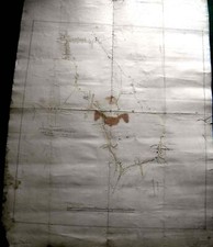 HALIFAX to SOUTH OWRAM Original Circa 1802-1830 Survey plan, Market Place, Gas W picture