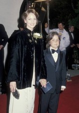 Actress Leslie Ann Warren son Christopher Peters at the premiere p- Old Photo picture