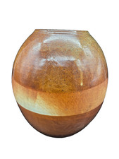TOM AGNEW Northern Ireland RAKU Studio Art Pottery Vase  9.5” Tall RARE picture