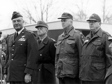 General Howell M Estes gives a welcome speech for soldiers of US a- Old Photo 1 picture