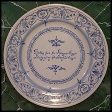 Vintage Rörstrand Swedish Porcelain Plate - 