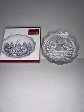 Mikasa Winter Wonderland Sweet Dish 7.25 Inch Celebrations by Mikasa New In Box picture