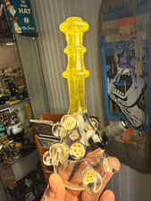 Heady American oldschool rig male joint honeycomb all over mini tube picture