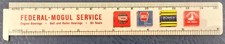 Federal-Mogul Service Decimal Equivalent Ruler - 1963 Tool Collectible picture