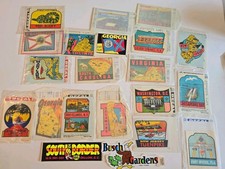 VTG 1950's Travel States Souvenir Decals Stickers Cheeky Roadside America Lot 21 picture