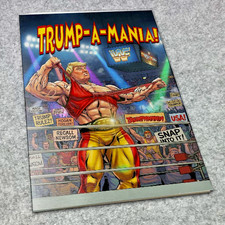 RARE REMASTERED SILVER Metal Donald Trump TRUMP-A-MANIA ORIGINAL Homage COMIC picture