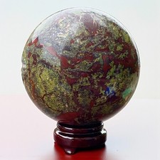 Large 140MM Dragon Blood Stone Crystal Sphere Healing Crystal Ball For HomeDecor picture