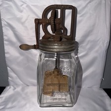 ATQ DaZey Churn #20 Butter Churn Hand Crank PATENT DATE 02/14/1922 PREOWNED picture