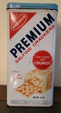 Vintage 1969 Nabisco Saltine Crackers Tin 9.5