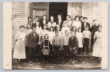 Postcard RPPC Early 1900's School Class Photo Real Picture #1 picture