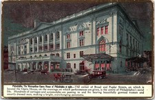 Vintage Postcard 1912 Metropolitan Opera House Philadelphia Night View picture