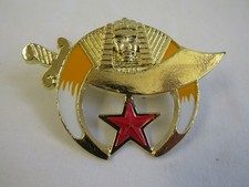 Shriners Red Star Car Emblem Car Plaque Metal picture