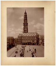 Charles Desavary, Arras, Marché Place de l'Hôtel de Ville et Gare vintage p picture
