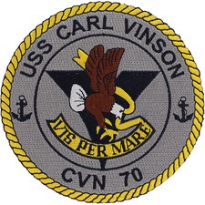 USS Carl Vinson CVN-70 Ship Patch ( 4 1/2