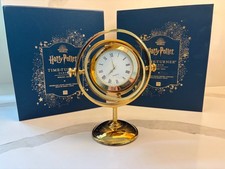 Rare Pottery Barn Harry Potter Time-Turner Clock Hourglass Gold New In Box picture