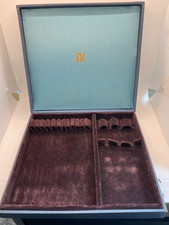 Mid Century Tarnish Proof Silverware Flatware Storage Chest Box Russian USSR VTG picture