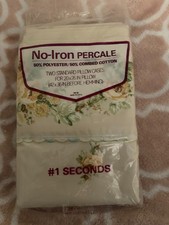 VTG #1 seconds Standard Pillowcases New Sealed picture
