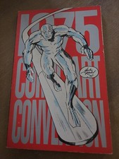1975 Comic Art Convention Program Silver Surfer SIGNED Joe Kubert Sergio... picture