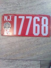 1914 new jersey porcelain license plate picture