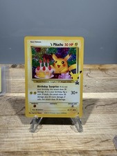 Birthday Pikachu Celebrations 25th Anniversary Black Star Promo 24 Pokemon Tcg picture