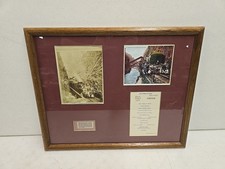 1910 Rock Island Lines Chicago White Sox Special Framed Train Menu & Photograph picture