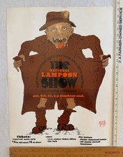 ORIGINAL NATIONAL LAMPOON SHOW 1976 CONCERT SHOW POSTER IOWA STATE AMES IA ISU picture