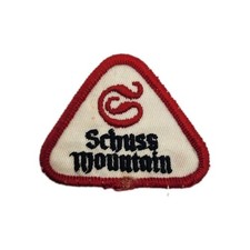 SCHUSS MOUNTAIN Vtg Ski Patch (Lost Name) now SHANTY CREEK Souvenir MICHIGAN picture