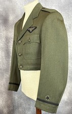 WW2 US Navy Pilot’s Aviation Working Green Uniform Jacket. Bullion custom LOOK picture