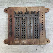 RARE Antique JH Bunnell Soo Line Railroad Telegraph Pegboard Switchboard 4 Lines picture