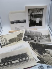 VTG Lot of 20 B&W Railroad Photos Engines People Advertisements from PRR & CBQ picture