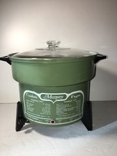 Vintage Munsey Slow Cooker Fryer Avocado Green - 1970s Model CF65 New picture