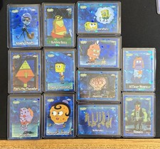 2025 Topps Chrome Sapphire Sponge Bob Lot of 12 Misc SpongeBob Cards NM-MT picture