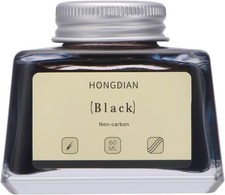 High-Quality Non-Carbon Black Ink, 60ml Glass Bottle for Fountain Pen Elegance picture