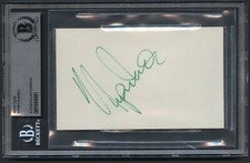 Nipsey Russell d2005 signed autograph 3x5 Cut Actor Game Shows BAS Slabbed picture