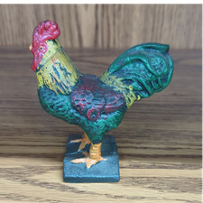Cast Iron Chicken Figurine Collectible picture