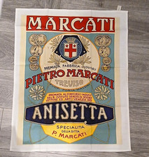 Pietro Marcati Treviso Anisetta Vintage-Style Wine Advertising Print 1901 picture